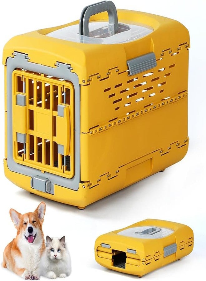 BohoBark Premium Collapsible Design for Cats and Dogs - Portable Kennel for Small Pets - Indoor/Outdoor Yellow - Image 1
